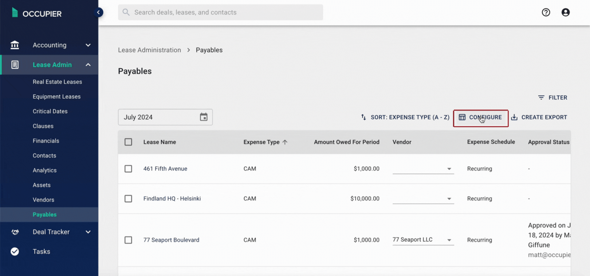 Can I Customize a Payables Report