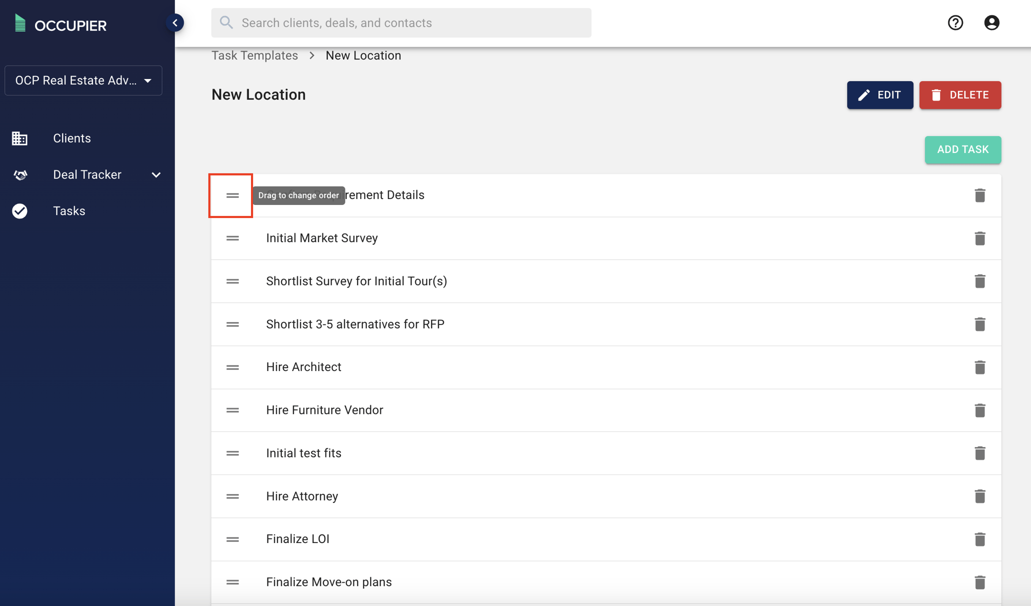 How to use Task Templates (Deal Tracker)