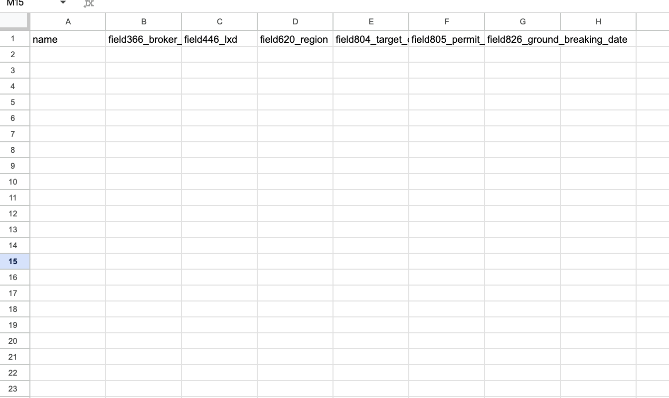 Importing Deal Custom Data