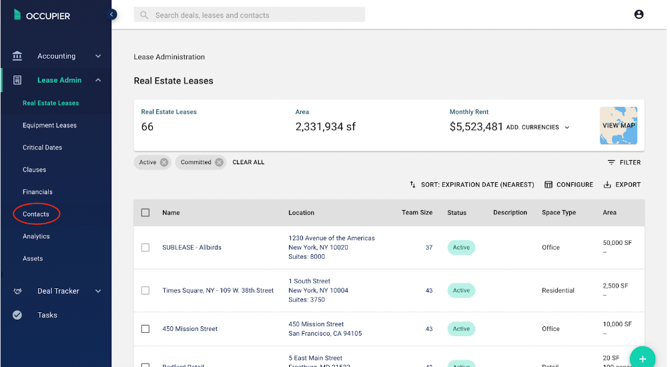 export contacts tab 2