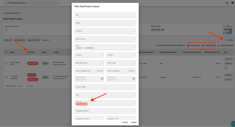 Creating and Filtering Tags