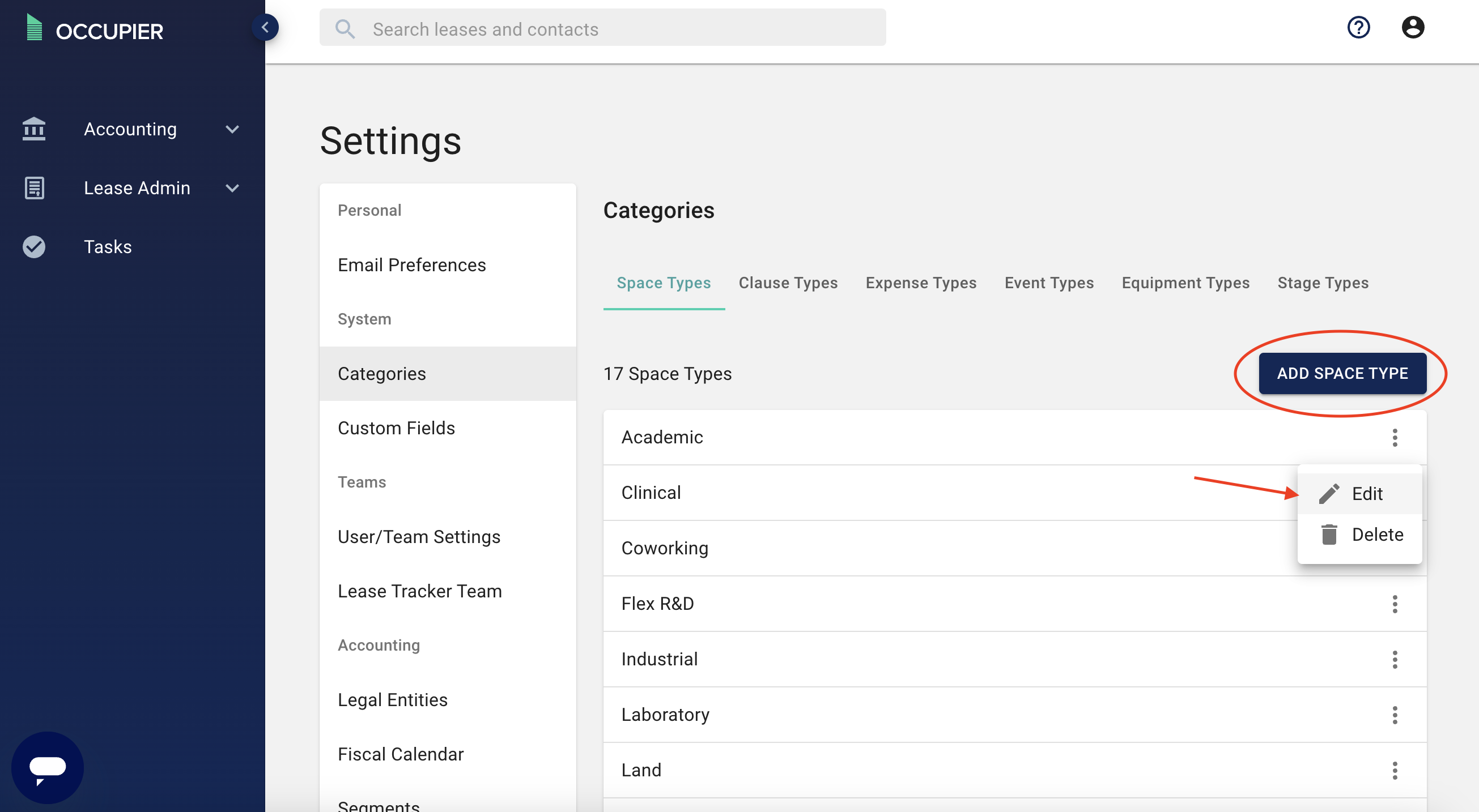 Setting Categoriesexamples Custom Categories